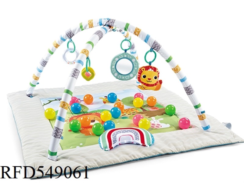 GREEN GENEROUS GAME MAT 2-IN-1 20 OCEAN BALL SUPER SOFT PILLOW BAG