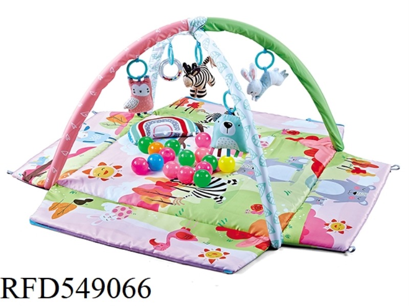 4-SIDED FENCE PINK GAME PAD 4-IN-1 20 OCEAN BALL SUPER SOFT PILLOW BAG