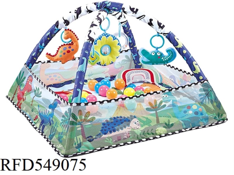 4-WAY FENCING DINOSAUR 2-IN-1 20 OCEAN BALL SUPER SOFT PILLOW BAG