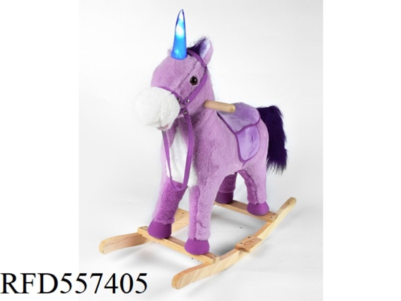 PURPLE FLASH MUSIC UNICORN ROCKER