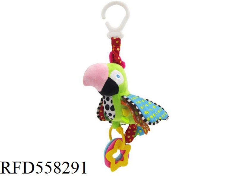 PLUSH BABY GREEN BIRD TOY