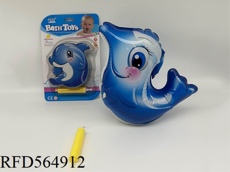 INFLATABLE BATHROOM TOY (DOLPHIN TUMBLER) KIT