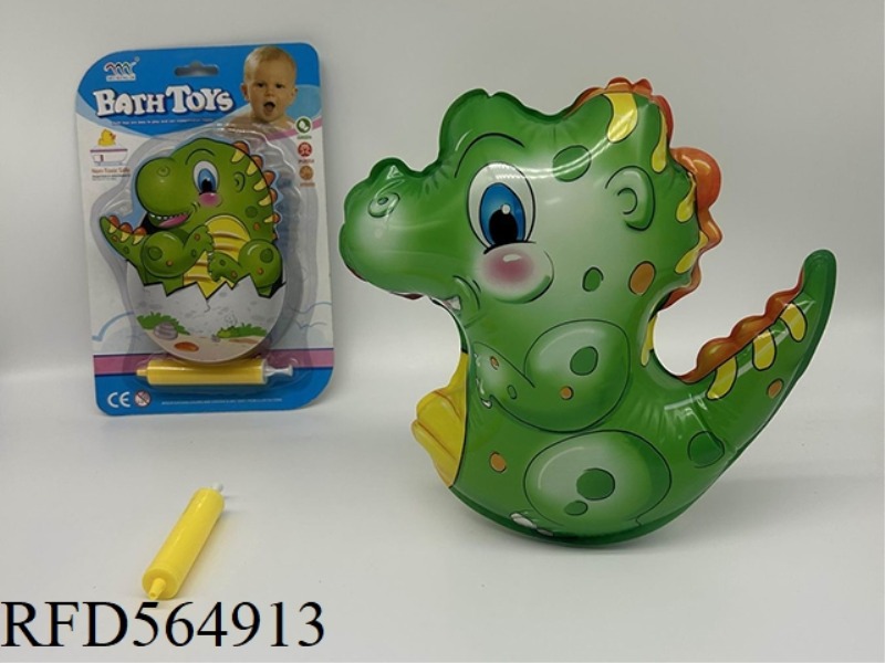 INFLATABLE BATHROOM TOY (DINOSAUR TUMBLER) CYLINDER