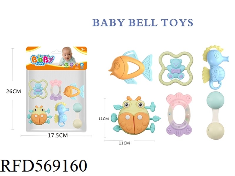 BABY TEETHER RATTLE SERIES 6PCS