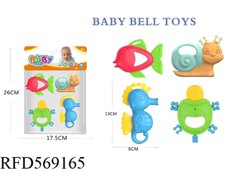 BABY TEETHER RATTLE SERIES 4PCS