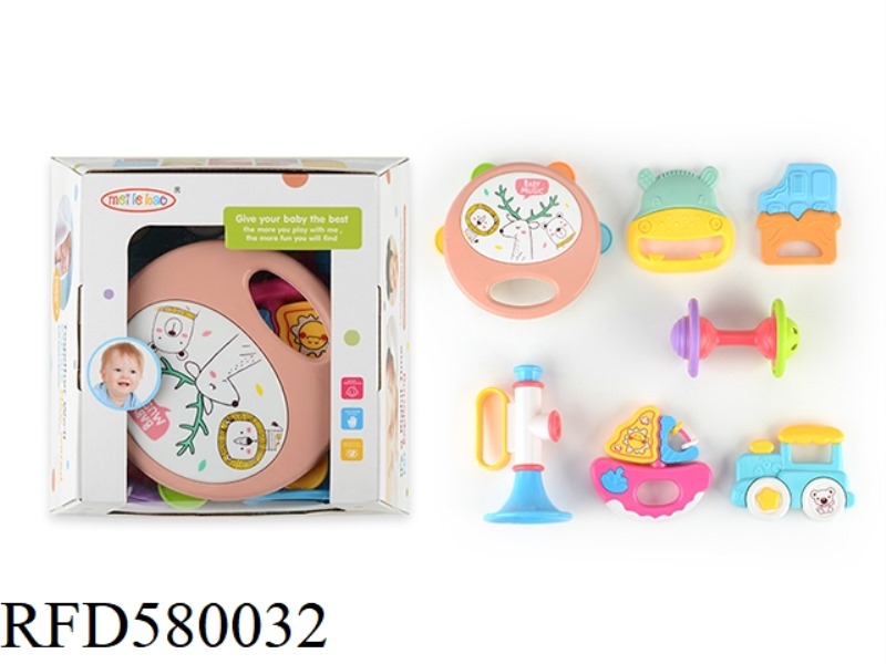 7 BABY RATTLE SET