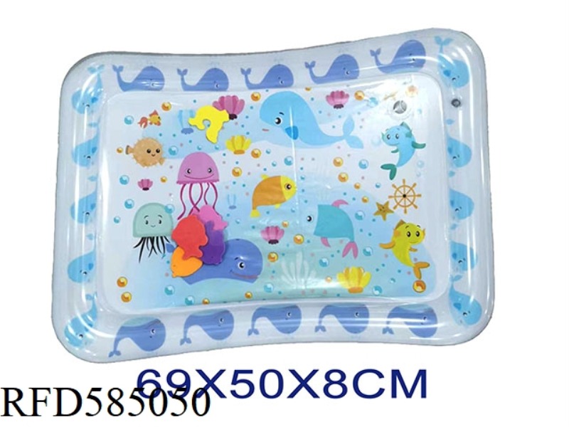 INFLATABLE LIGHT BLUE DOLPHIN PADDLE PAD