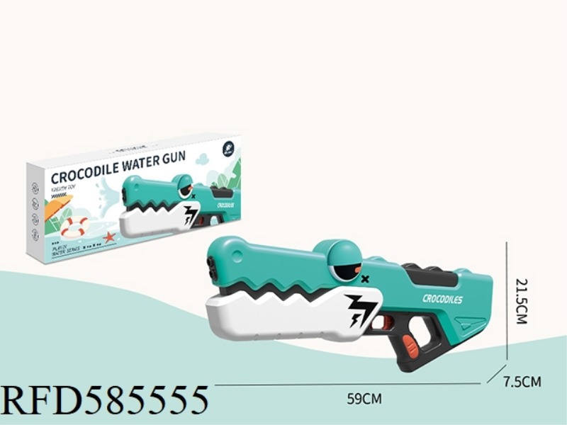 BIG TIDE PLAYING CROCODILE SQUIRT GUN-GREEN + GOGGLES