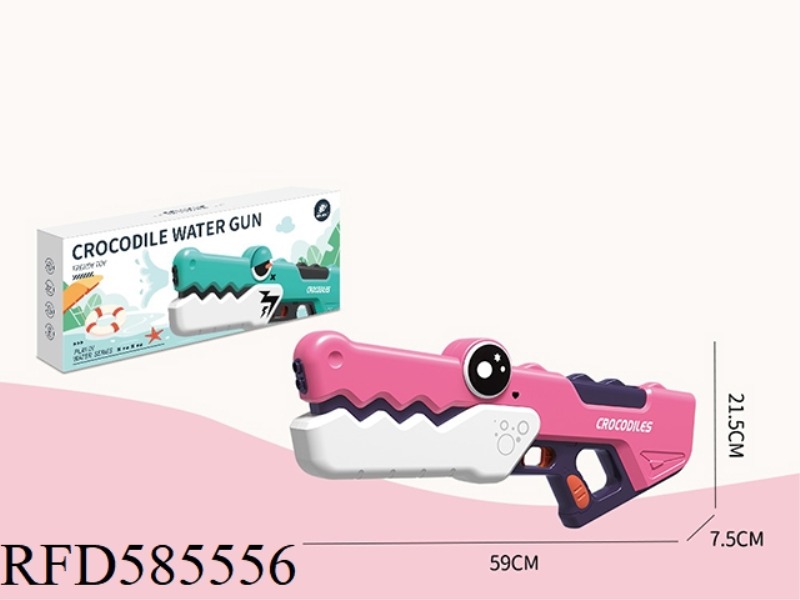 BIG TIDE PLAYING CROCODILE SQUIRT GUN-PINK + GOGGLES