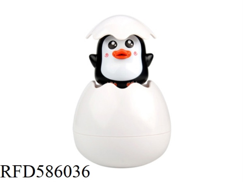 PENGUINS PLAY WITH THEIR EGGS