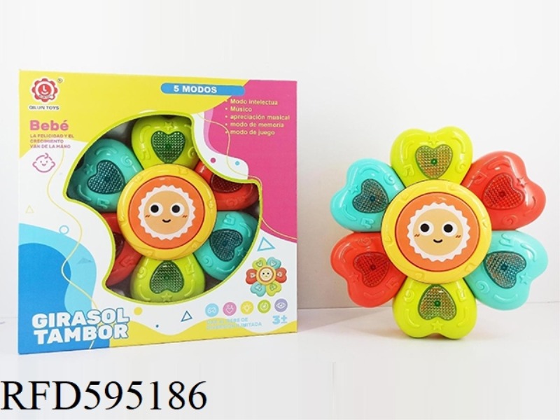 SPANISH VERSION OF BABY FUN FLOWER HAND BEAT DRUM