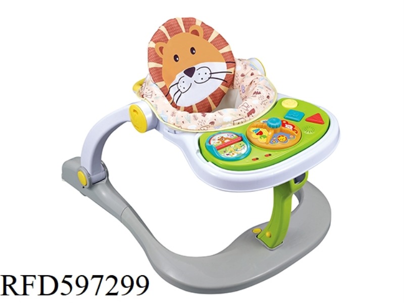 HAPPY 4-IN-1 SMART BABY WALKER (GREEN LION)