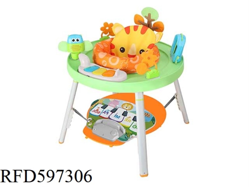 LION 3-IN-1 FUN-HOPPING CHAIR WITH NON-BLUETOOTH PIANO AND MUSICAL FOOTPAD