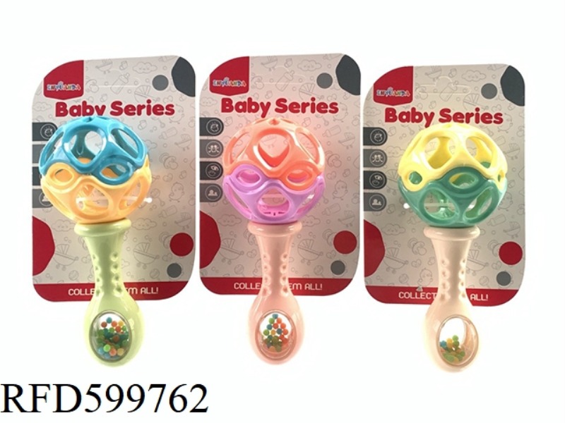 BABY GRIP RATTLE, SOFT GLUE HAMMER