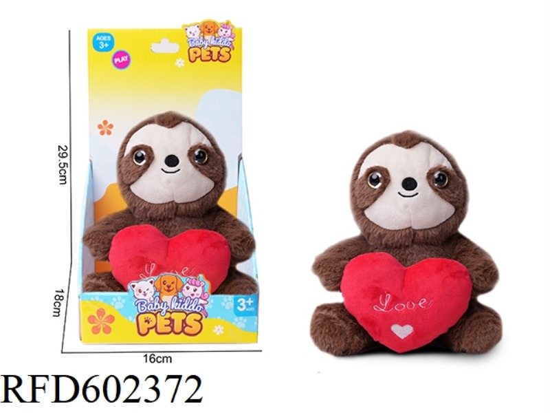 PLUSH COMFORT DOLL LOVE BABY ANIMAL - HEART TREE ROSE