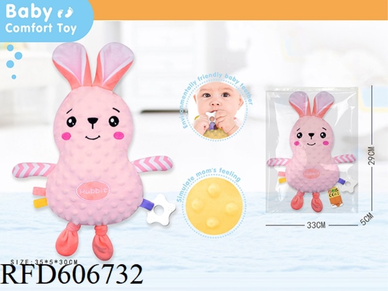 (RABBIT) LARGE BABY SLEEPING BABY SOOTHING TOY/BEANIE TOWEL SOOTHING ACTION FIGURE SOOTHING DOLL PLU