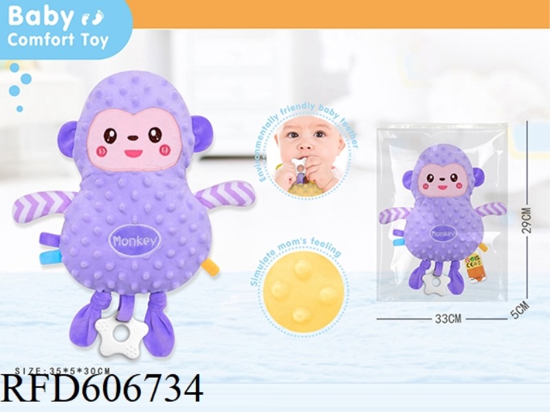 (MONKEY) LARGE BABY SLEEPING BABY SOOTHING TOY/BEANIE BLANKET SOOTHING ACTION FIGURE SOOTHING DOLL P