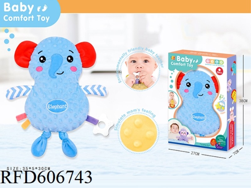 (ELEPHANT) LARGE BABY SLEEPING BABY SOOTHING TOY/BEANIE BLANKET SOOTHING ACTION FIGURE SOOTHING DOLL