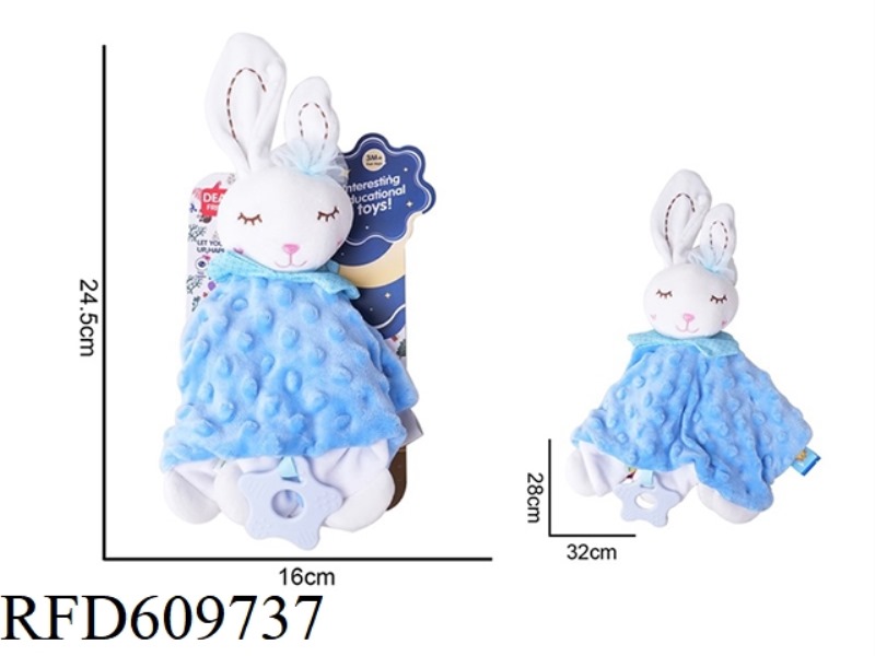BLUE BUNNY BABY COMFORTER PLUSH DOLL