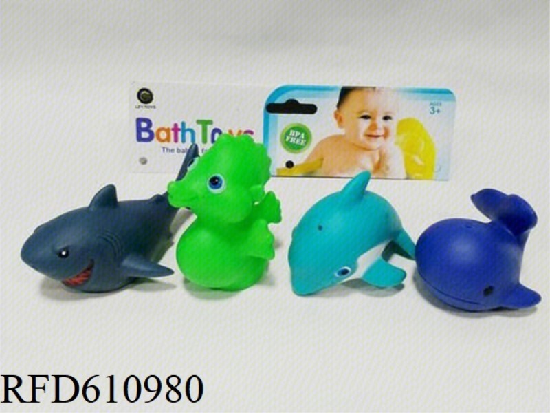 FOUR SQUIRTING ANIMALS