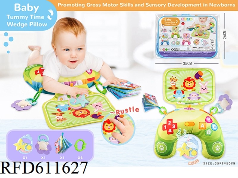 (GREEN + MUSIC BOX) PLAY BABY PILLOW ON YOUR STOMACH