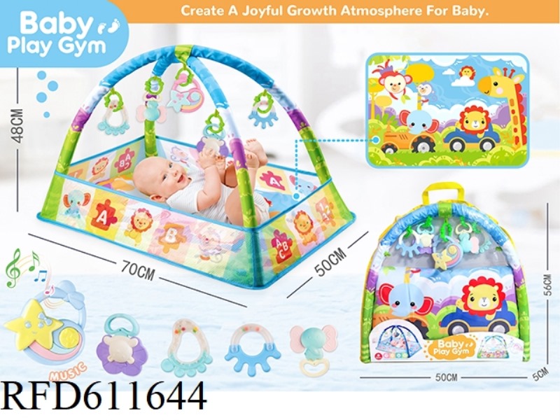 (GREEN + MUSIC BOX) BABY EXERCISE BLANKET