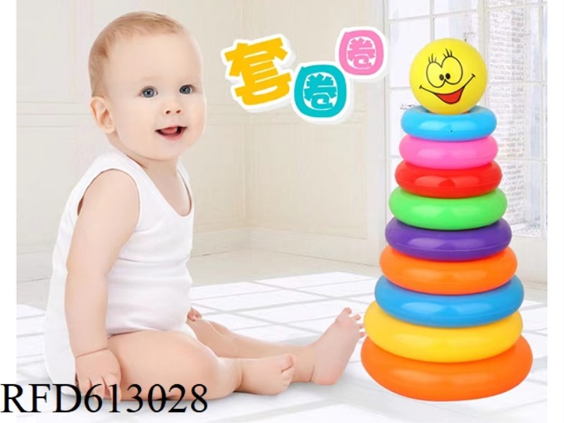 9 LAYER SMILEY FACE RING