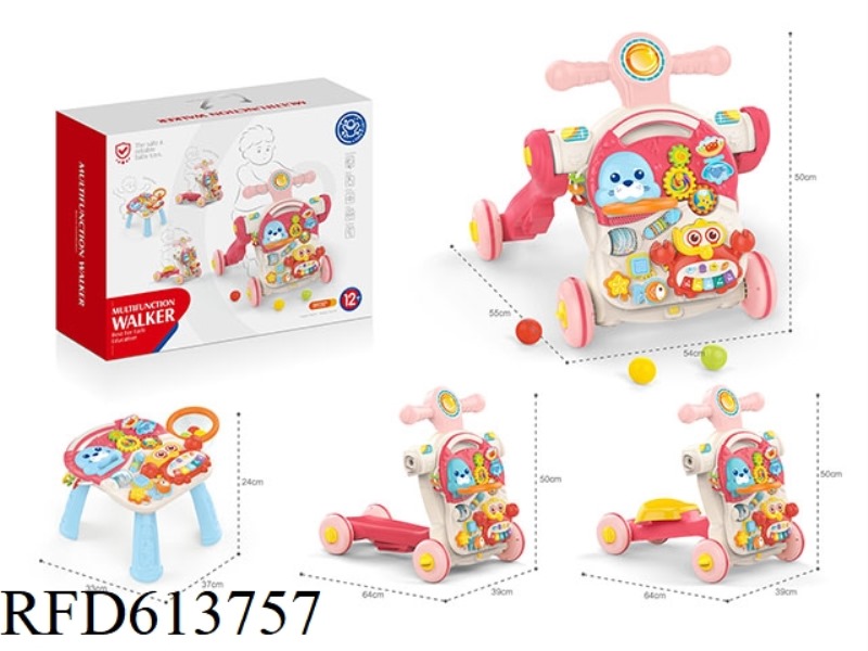 4-IN-1 FUNNY BABY WALKER (GIRLS)