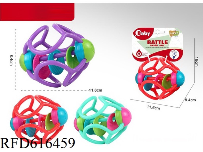 DENTAL TEETHING BELL (MIXED WITH 3 COLORS)