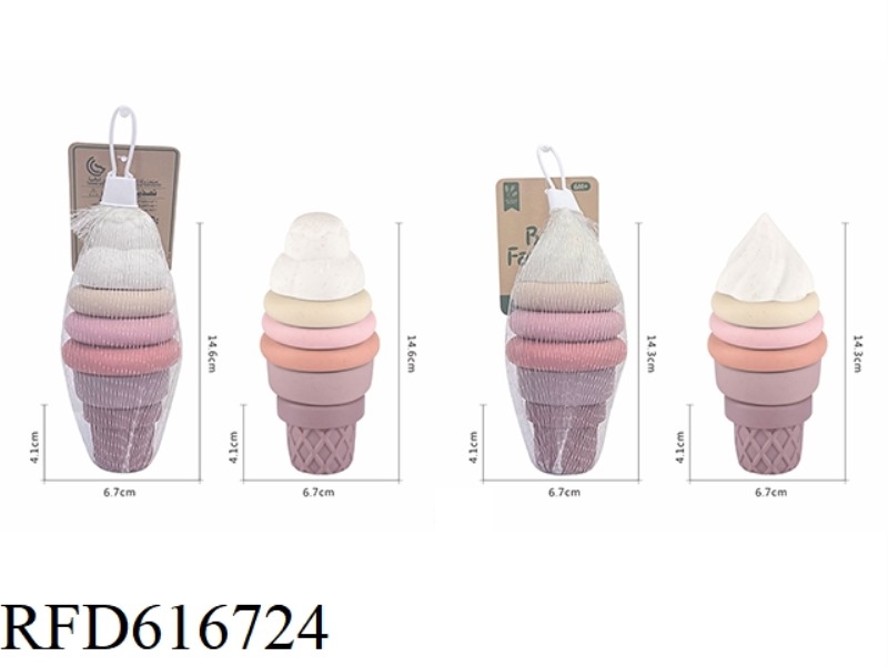 STRAW NON-POROUS ICE CREAM JENGA