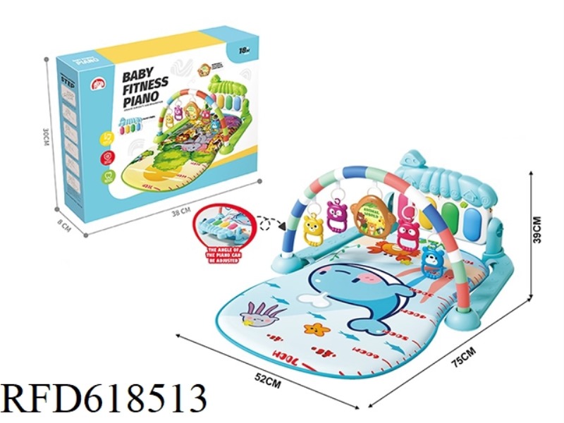 UNDERSEA WHALE BABY PEDAL PIANO GYM