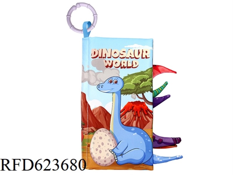BABY CARTOON BOOK WITH TAIL - DINOSAUR
