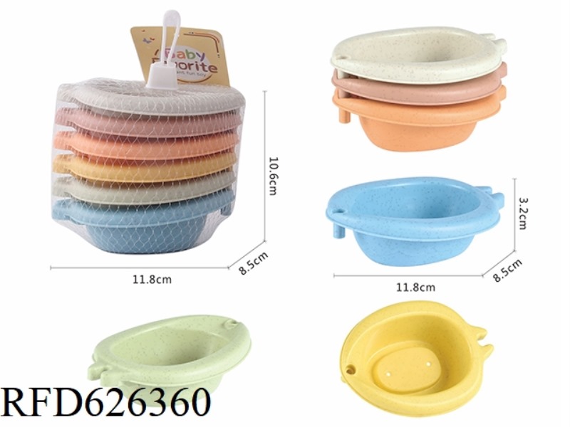WHEAT STRAW STORAGE TANDEM BATHTUB