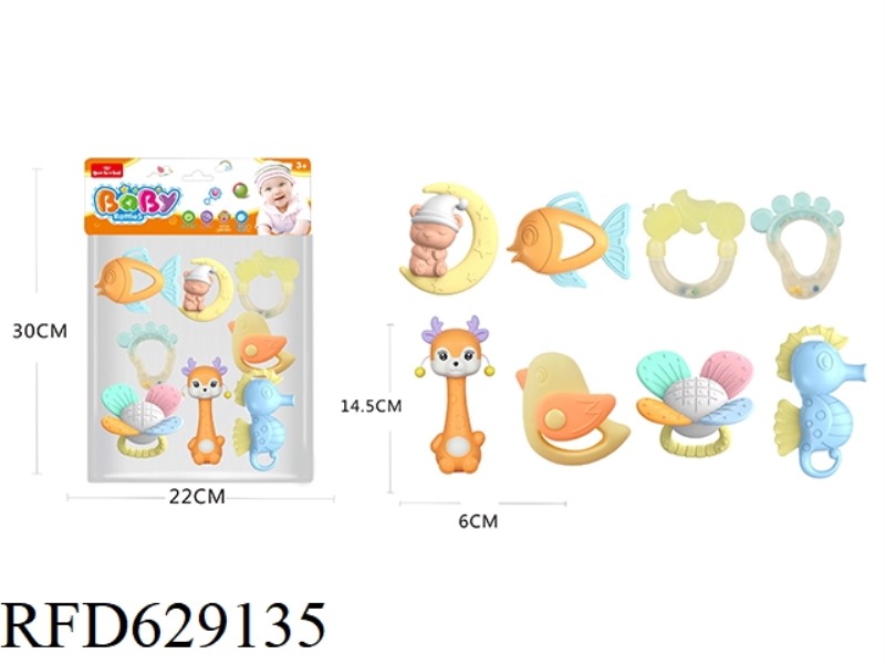 BABY TOOTHPASTE RATTLE SERIES 8PCS