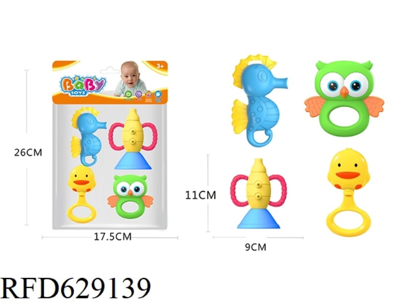 BABY TOOTHPASTE RATTLE SERIES 4PCS