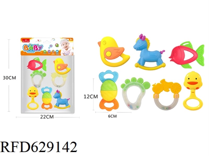 BABY TOOTHPASTE RATTLE SERIES 7PCS