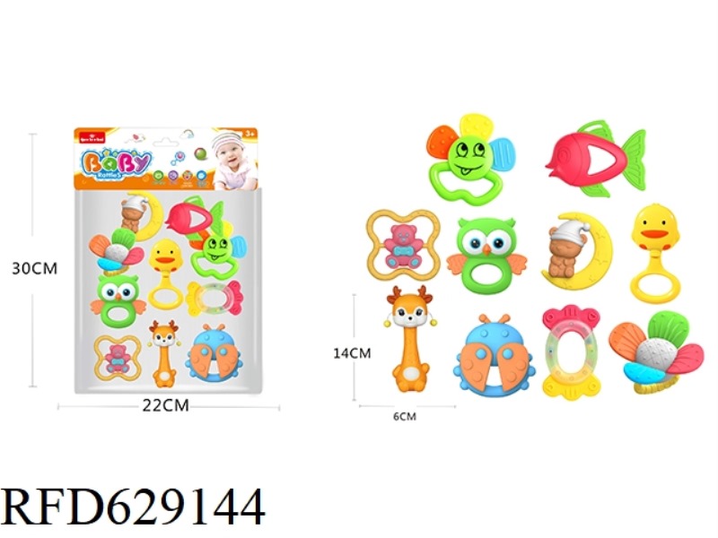 BABY TOOTHPASTE RATTLE SERIES 10PCS