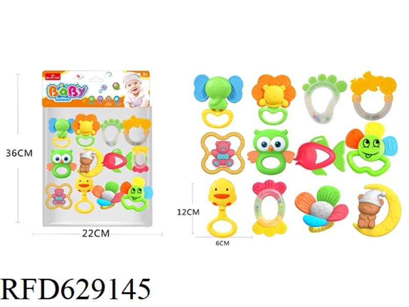 BABY TOOTHPASTE RATTLE SERIES 12PCS