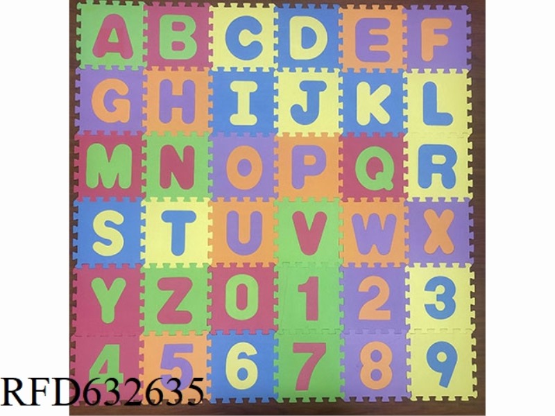 EVA PUZZLE FLOOR MAT 26 PIECES, 26 ENGLISH LETTERS 36 PIECES/SET
