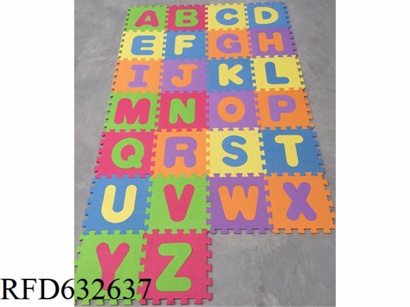 EVA PUZZLE FLOOR MAT 26 PIECES, 26 ENGLISH LETTERS 26 PIECES/SET