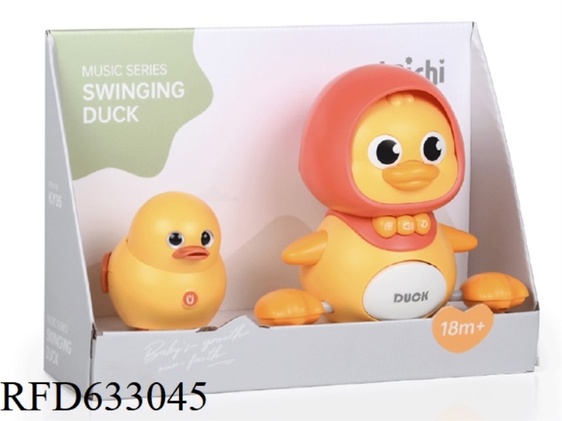 ELECTRIC SWINGING DUCK WITH LIGHT AND MUSIC