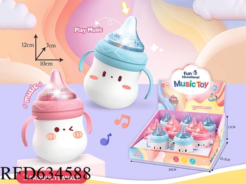 LIGHT MUSIC CARTOON BABY BOTTLE 10PCS