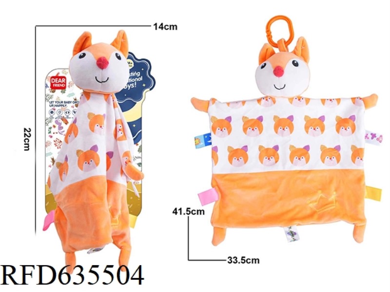 COLOR ANIMAL SKIN-FRIENDLY COMFORT TOWEL-YELLOW FOX