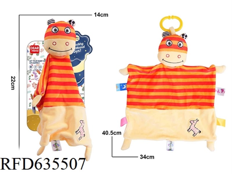 COLOR ANIMAL SKIN-FRIENDLY COMFORT TOWEL-YELLOW DONKEY