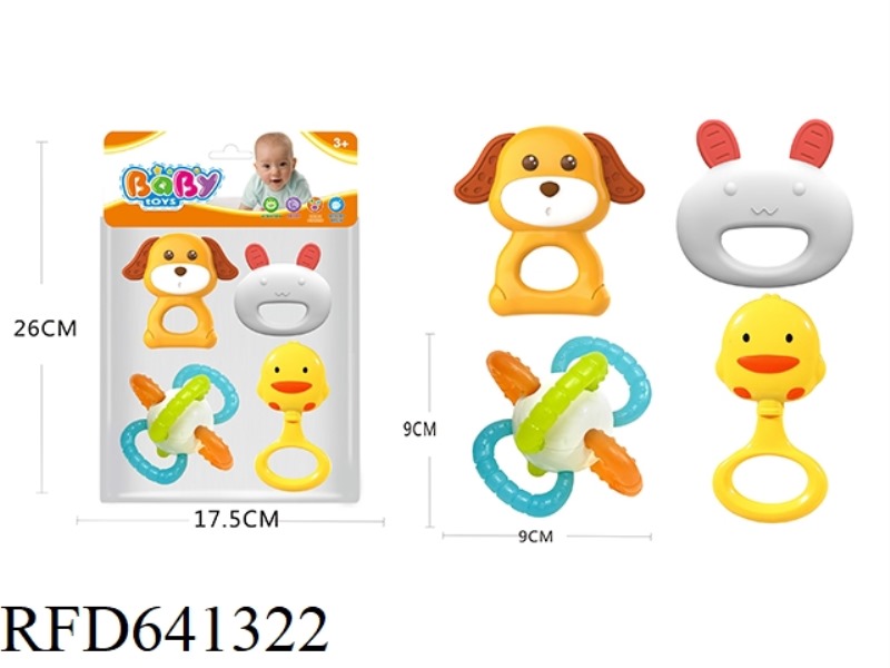 BABY TOOTHPASTE RATTLE SERIES 4PCS