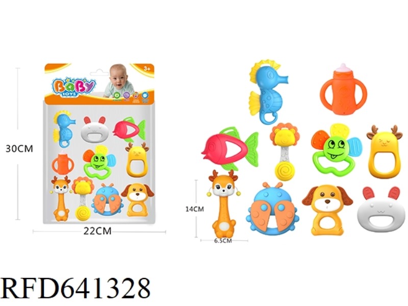 BABY TOOTHPASTE RATTLE SERIES 10PCS
