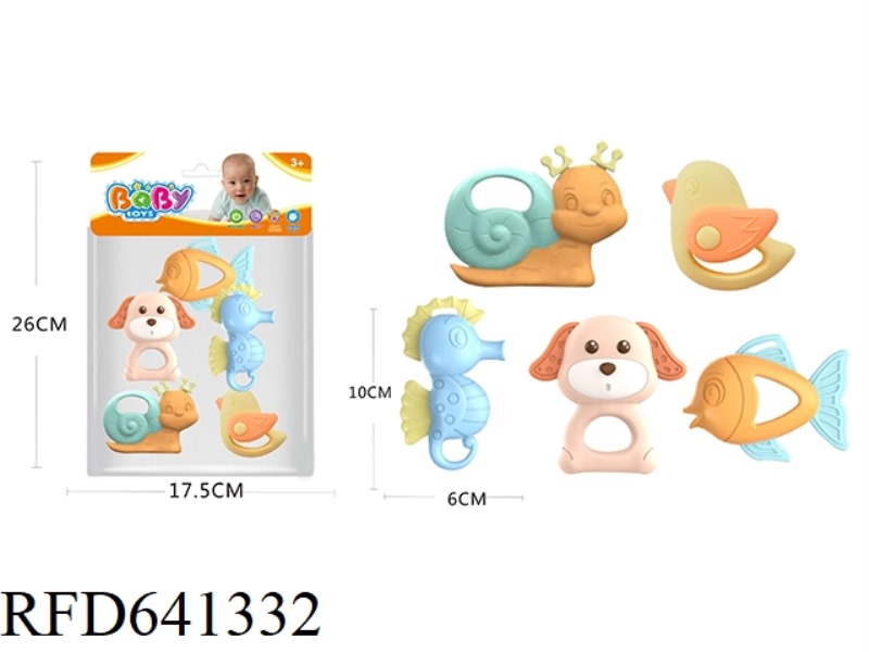 BABY TOOTH GLUE RATTLE SERIES 5PCS