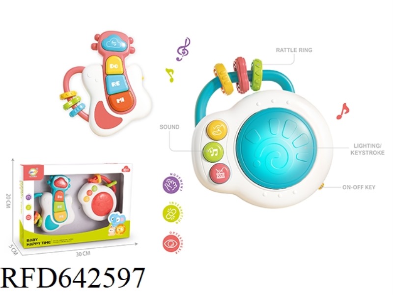 BABY ACOUSTO-OPTIC INSTRUMENT COMBINATION (GUITAR, DRUM)