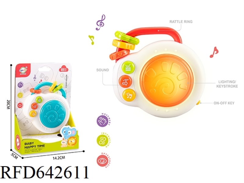 BABY ACOUSTO-OPTIC HAND DRUM