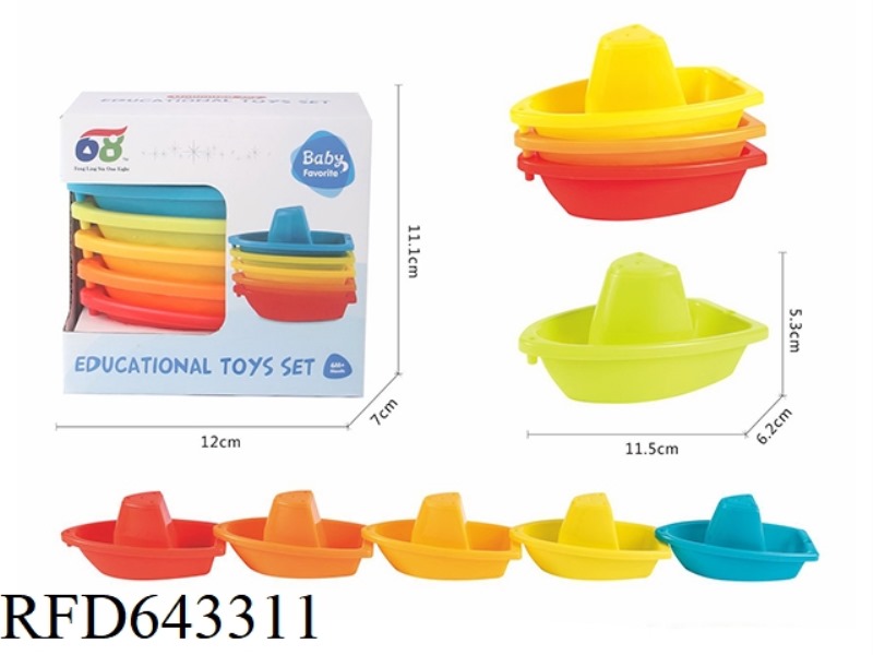 SPLASH TRIANGLE BOAT JENGA